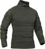 Roupas de Treino Masculinas Estilo Americano Novas Transfronteiriças, Tops de Manga Longa Camuflados Modernos para Exterior de Secagem Rápida, Atacado em Estoque