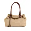 Bolsa de mano casual tejida de paja para mujer, nueva moda 2026 diseño calado, gran capacidad, bolso de axila de verano