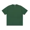 Camiseta Masculina com Ombro Caído Cor Lisa Camada Base Roupa Masculina Tendência Uniforme de Classe Pré-venda Tops Verão Marca Tendência Branco Puro Manga Curta