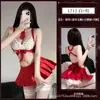 Lencería Sexy Tallas Grandes Uniforme JK Sexy Puro Deseo Tentación Conjunto Encaje Transparente Ligero Falda Plisada con Liguero Uniforme Dropshipping