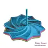 Brinquedos 3D Selecionados Cuidadosamente: Torre de Cenoura, Brinquedo Poligonal Espiral para Alívio de Estresse, Enfeite de Mesa, Brinquedos Impressos em 3D para Barracas