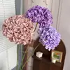 Borda Rolada Hortênsia Flor Artificial Arranjo de Flores de Mesa para Casa Adereços de Fotografia Materiais Florais Cor Roxo Rosa Hortênsia Design Floral Flor Artificial