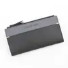 Carteira Feminina Longa Couro Cor Sólida Moda Carteira Porta-Moedas Clutch Porta-Cartões Bolsa de Armazenamento