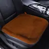 Cojín de Felpa para Asiento de Coche de Invierno Pieza Única Sin Respaldo Acolchado Espeso de Algodón Cojín Calefactable para Asiento Delantero Cojín Cuadrado Individual