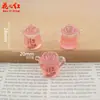 Nuevas Manualidades de Estilo Japonés con Temática de Té Hechas a Mano DIY Pegamento de Crema Accesorios de Resina Colgante Llavero Decoración Adorno