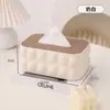 Caixa de Lenços Estética de Luxo para Sala de Estar, Uso Doméstico de Luxo, Banheiro, Mesa de Centro, Decoração de Mesa de Jantar, Porta-Lenços, Caixa de Armazenamento