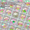 Diamantes para Manicura de Corte Rosa Octogonal, Brillantes Multifacéticos Rose Millennium K9 Vidrio de Alta Calidad Base Puntiaguda Joyería Especial para Manicura