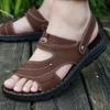 Sandalias para Hombre, Antideslizantes, Impermeables, Zapatos de Playa de Suela Blanda, Resistentes al Desgaste, Sandalias y Pantuflas para Hombre de Doble Propósito, Venta al por Mayor en Puestos Callejeros, Casuales y Versátiles, de Suela Plana