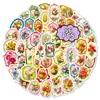 56 Novos Adesivos de Balão Coloridos Estilo Cartoon Fresco Transfronteiriços Animais Sobremesa Material de Decoração Balão Adesivos