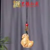 Sándalo Tallado Zodiaco Caballo Cadena para Teléfono Colgante Yiming Xianyuan Llave Madera Maciza Tallada Caballo Llavero Colgante para Coche