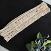 Nova Faixa de Cabeça Elástica de 4cm com Design Vazado para Bebês, Acessórios DIY Feitos à Mão, Acessórios de Cabelo, Faixa de Cabeça com Renda Elástica Vazada