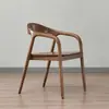 Silla de Comedor Shumeite, Silla de Estilo Chino, Silla de Madera Maciza Estilo Nórdico para Sala de Estudio con Respaldo, Silla Simple para Reuniones, Silla de Madera Maciza para el Hogar