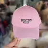 Boné estilo coreano masculino e feminino cor de estudante boné de beisebol proteção solar bordado chapéu de sol pequeno fresco