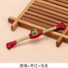 Novo botão de fivela de placa chinesa, fivela de metal retrô, fivela de uma palavra enrolada em arame, Cheongsam, Dinastia Han, acessórios de botão decorados à mão