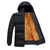 Chaqueta acolchada de algodón para hombre 2024, de invierno, para hombres de mediana edad y mayores, con forro polar, acolchada, cálida y con capucha, chaqueta acolchada de algodón para padre, venta al por mayor