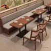 Sofás para Cabinas de Restaurante Temático, Sillas de Comedor de Madera Maciza y Ratán, Juegos de Mesa y Sillas de Comedor para Restaurantes del Sudeste Asiático y Occidentales, Hoteles para Uso Comercial