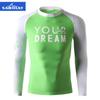 Roupas de Proteção Solar Transfronteiriças Personalizadas Masculinas e Femininas de Secagem Rápida com Manga Longa Roupa de Banho com Proteção Solar Mergulho Surfe Praia Casal Adulto Mergulho