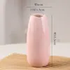 Jarrón de Cerámica Blanca Quemada Liso Moderno Sencillo Flor Seca Arreglo Floral Venta al por Mayor Decoración Creativa para el Hogar Manualidades Adornos