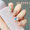 Usa parche de uñas parche de uñas corto desmontable parche de uñas pequeño fresco que combina con todo parche de uñas postizas de diamantes completos