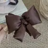 Gordito~Nuevo Estilo Otoño/Invierno Ins Dulce Satinado Tridimensional Lazo Grande Pinza para el Cabello Pinza para Cola de Caballo Accesorios para el Cabello Pinza Plátano