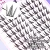 Pestañas de Mariposa Densa Segmentadas en Racimos Individuales con Efecto Ojo Grande de Girasol, Soñadoras y Dinámicas, para Niñas, Suministro al por Mayor para Personas Perezosas
