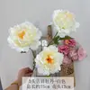 Peonías Artificiales de 3 Cabezas Peonías Propicias Al por Mayor Peonías de Luoyang Ceremonia de Boda Arreglos Florales Falsos Decorativos Materiales Florales