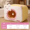 Nido de Gato Yuanqi es Cálido y Engrosado en Invierno, Casa para Gatos a Prueba de Frío, Universal para Todas las Estaciones, Nido de Gato Cerrado de Invierno, Nido de Suministros para Mascotas
