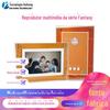Popular global original laranja acrílico DIY moldura de foto eletrônica decoração de casa fantasia foto player digital