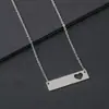 Colar Cruz Europeu e Americano Transfronteiriço Aço Inoxidável Tira Oca Material em Branco Sem Texto Presente de Feriado Gravado Colar de Corrente O