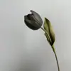 Lujo Accesible Morandi Flor de Pvc Tulipán Artificial Ramo Artificial Decoración de Boda Ramo de Novia Venta al por Mayor Decoración Suave para el Hogar
