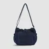 2026 Nuevo Bolso de Hombro Individual de Tela de Nylon de Estilo Casual Simple para Mujer, Bolso Tote con Cierre de Cordón de Gran Capacidad, Bolso Cruzado para el Trabajo