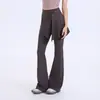 Pantalones de Yoga de Dos Piezas con Forro de Polar, Cintura Alta, Levanta Glúteos, Sensación de Segunda Piel, con Flecos para Correr al Aire Libre, Transpirables, Acampanados para Fitness