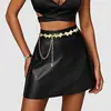 Corrente de Cintura Borboleta Transfronteiriça Europeia e Americana para Mulheres, Corrente de Metal com Design de Nicho, Acessório de Uniforme Estilo Coreano, Item Versátil da Moda