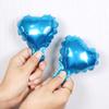 Globo de aluminio en forma de corazón de 5 y 10 pulgadas, tablero de luz monocromático con forma de corazón, ideal para decoración de bodas y fiestas.