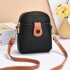 2026 Bolso Cruzado para Mujer Estilo Nuevo Bolso para Teléfono Móvil Mini Bolso Pequeño de Color Contrastante Bolso de Hombro Único de Moda