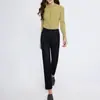¡Pantalones tipo Baguette Calentitos! Pantalones Cigarrillo Clásicos Forrados de Polar Negro, Jeans de Pierna Recta, Adelgazantes y Versátiles 1017