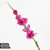 Toque suave flor de gladíolo artificial hidratante toque úmido haste única haste longa flor artificial arranjo de flores de casamento cena de fotografia decoração flor de gladíolo