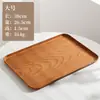 Bandeja redonda transfronteriza creativa imitación madera plato de frutas para el hogar sala de estar plato para snacks de frutas secas plato para té se puede imprimir logo