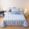 Xiangling PremiumIns-Style Colcha Estampada 100% Algodón, Fresco y Sencillo Juego de Funda de Cama Acolchada
