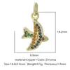 Nueva Tendencia de Moda Colgante de Mariposa con Circonita Microincrustada de Cobre Accesorios de Joyería para Pulsera, Collar, Pendientes, Llavero