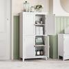 Amazon Gabinete de Almacenamiento para Baño Gabinete de Piso Compartimento de Almacenamiento Escandinavo Simple Independiente Ajustable Gabinete de Fácil Montaje