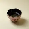 Cerámica Rústica Pastel Pintada a Mano Rosa Suave Pez Flor de Ensueño Borde Taza de Maestro Cerámica Vintage Taza de Degustación de Té Set de Té Kung Fu