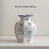 Vaso Cerâmico Azul e Branco de Porcelana Chinesa High-End Retrô para Entrada Decoração de Arranjo de Flores para Sala de Estar Ornamentos Flores Hidropônicas