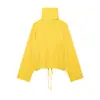 Chaqueta bomber casual amarilla para mujer estilo europeo y americano otoño 2026 26509