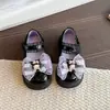 Zapatos de Cuero con Lazo Lindos para Niñas 2026 Nuevo Modelo de Otoño Suela Suave Antideslizantes Transpirables Zapatos Planos de Princesa para Niños
