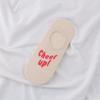 Calcetines Bajos de Colores Brillantes de Verano Estudiante Color Fluorescente Letra Estilo Coreano Ins Calcetines Tipo Barco Finos Antideslizantes Calcetines de Gama Baja para Niñas