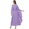 Item de Liquidação 2503: Vestido Elegante de Cor Sólida com Decote V e Pedrarias Costuradas à Mão, Emagrecedor e Valorizador, Vestido Longo Elegante