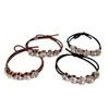 Cuerda para el Cabello con Pedrería para Mujer Cola de Caballo Retro Simple Elegante Cuerda para el Cabello de Alta Calidad Tendón de Goma Cabeza de Bola Tendón de Goma Anillo para el Cabello Accesorios para el Cabello