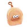 Lindo Feo Lindo Boca Grande Monedero Peluche Dibujo Animado Colgante Audífonos Lápiz Labial Bolsa de Almacenamiento Estudiante Cambio Mini Portátil