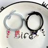 Amor Magnético Dibujos Animados Mejor Amigo Pareja Kulomi Cuerda de Mano Pulsera Pequeña de Goma Linda de Celebridad de Internet para Novio
